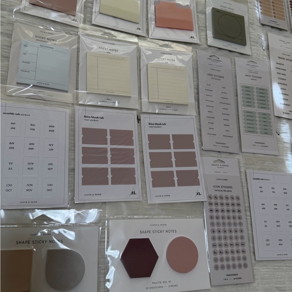 Cloth & Paper sticky notes & stickers set - Picture 2 of 7
